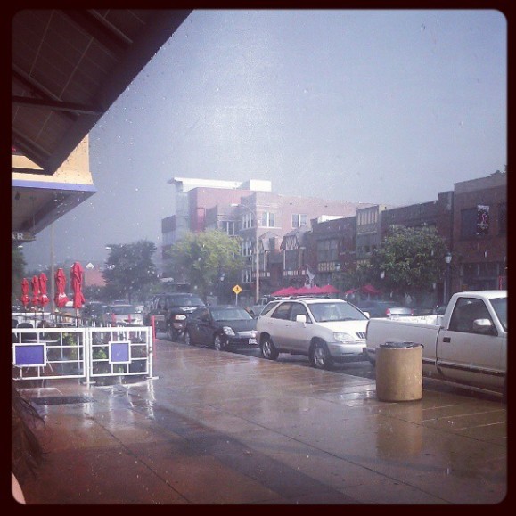 my instagram photo of the rain.